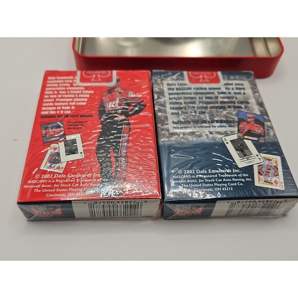 Vtg 2002 Tin Case Dale Earnhardt Jr Two Unopened Sealed Decks Of Playing Cards - Picture 14 of 15